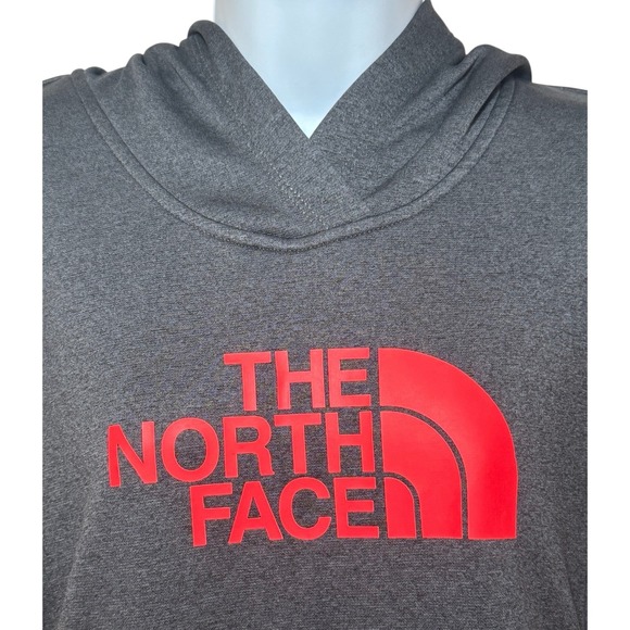 The North Face Gray Hoodie with Red Logo - Picture 5 of 10